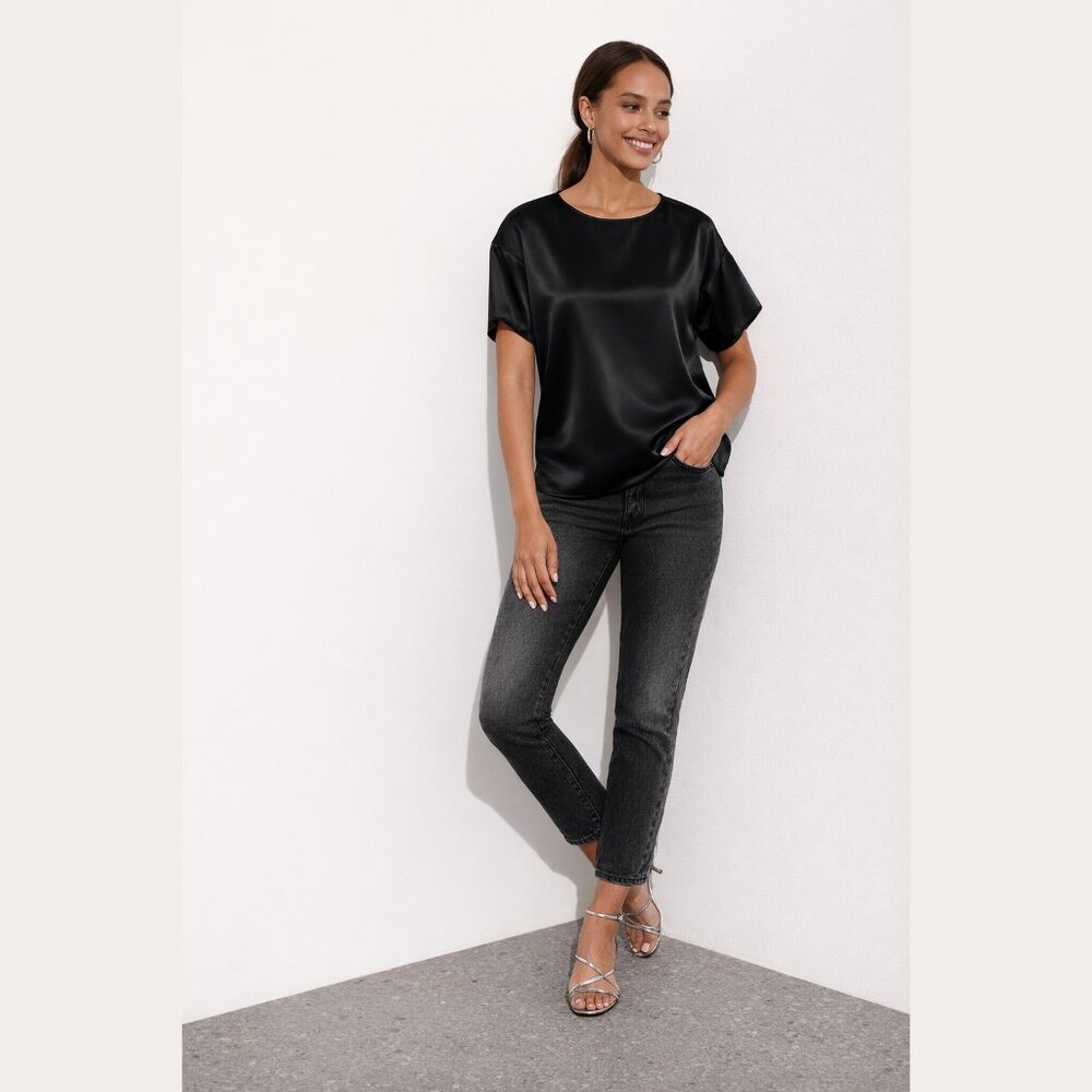 Banana Republic Relaxed Washed Satin Top